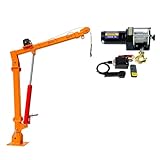 12V 24V 220V Portable Hand Crank Electric Crane Hoist for Vehicles Small Truck Lifting System Ideal for Household Use and Outdoor Applications