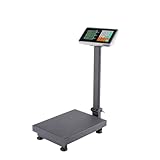 100KG Heavy Duty Digital Platform Scales Warehouse Postal Parcel Weighing Shop Weight, UK Plug Black