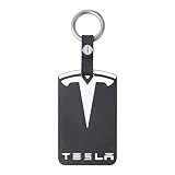 Key Card Holder for Tesla, Silicone Key Protector Compatible with Tesla Model Y/3, Model S/X, Tesla Key Protector Cover Accessories Key Chain (white&balck)