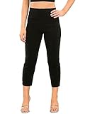 UC Ex High Street Brand Cropped Trousers for Womens Capri Pants, Ladies Summer Trousers Pedal Pushers Black