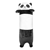 IPENNY 28inch Long Cute Panda Doll Plush Cuddly Toy Sleep Pillow Super Soft Stuffed Animals Toy Kids Gift for Valentines Girlfriend