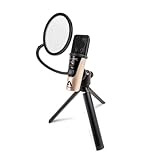 Apogee Hype Mic - USB Microphone with Analogue Compression for Capturing Vocals and Instruments, Streaming, Podcasting, and Gaming, Made in USA, Rose Gold