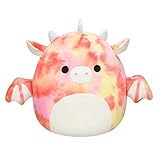 Squishmallows SQJW22-16RD-11-V 16" Red Tie-Dye Dragon-Add Mina-Mae to Your Squad, Ultrasoft Stuffed Animal Toy, Official Kellytoy Plush, Multi