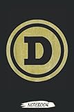 DOGE Logo Dogecoin Crypto Coin Token Vintage Dogecoin Miner Notebook: Transaction Log Ledger, Air Drop Tracker, Notebook - Journal - Lined Journal - Mint Notebook 6x9x110 Pages
