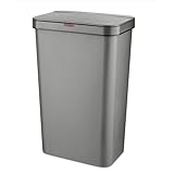 Tower T838005G Sensor Bin with Retainer Ring, Battery-Operated, 50L, Grey