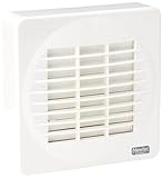 Newlec NL880TS 100MM 4" Bathroom Extractor Fan with Timer and Automatic Shutters, White