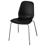 IKEA LIDÅS Chair, Black/Sefast Chrome-Plated