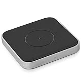 Braun Magnetic Wireless Charging Pad, MagSafe Compatible, up to 15W Fast Charging, Wireless Charger for iPhone 14/14 Pro/13/13 Pro/12/11, Matte Silver Aluminium Case, Model BWC02M.