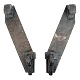 Pair Euro 8 ALO Quicke Loader Brackets Hook Eye Weld On Frame Hitch Replacement for Tractor