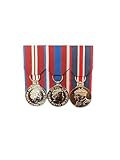 Court Mounted Medal Set, Diamond, Platinum Jubilee and Kings Coronation full size replicas