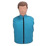 Adult CPR Training Manikin, Professional Adult Cardiopulmonary Resuscitation Training Mannequins First AID Training Manikins, Rubber Half Body Artificial Respiration Adult Dummy for Teaching Training