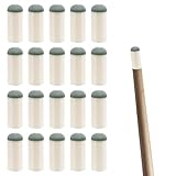 20 Pcs Pool Cue Tips,12mm Slip on Billiard Cue Tips Replacement Kit,No Glue Needed,Durable Snooker & Pool Stick Tip Shaper for Game Room,Leisure Sports & Professional Players,Tip Repair Accessories