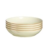 Denby - Heritage Orchard Set of 4 Pasta Bowls - 1050ml Capacity - Dishwasher Safe Ceramic Crockery - Glazed Bowl Set for Dinner & Lunch - Pasta Dishes for Rice, Noodles - Chip Resistant Stoneware