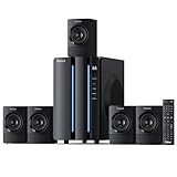 Bobtot Surround Sound Systems Home Theater System - 800 Watts Peak Power 6.5" Subwoofer, 5.1/2.1 Wired Stereo Speakers, Strong Bass with Bluetooth Optical Input