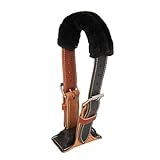 Professional's Choice The Dare Cribbing Control Collar | Durable Leather Cribbing Prevention for Horses | Fully Reversible Adjustable Fit with Removable Fleece, Black