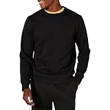 Amazon Essentials Men's Fleece Crew Neck Sweatshirt (Available in Big & Tall), Black, 6XL Plus