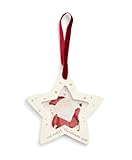 Mamas & Papas My First Christmas 2025 Wood Hanging Star Frame, White