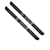 THOMIX 2 Pcs Car Stainless Steel Door Sill Protector Stickers for Smart 451 453 Fortwo, Non-Slip Anti-Scratch Threshold Guard Kick Plates Car Trim Accessories,A Black