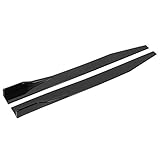 Car Side Skirt, 2 Parts of Side Skirt Separator, Universal Lip Wing Diffuser 120 Cm 47.2 Inches, Shiny Black Zrng3a91y6