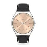 Swatch Smart Stitch Core Collection Skin and Irony Men's Black Watch SS07S118