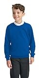 EX M&S Boys Girls Unisex School Crew Neck Round Neck Sweatshirt Uniform Ages 3-13 Years Royal Blue