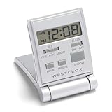 Westclox Silver Travelmate Travel Alarm Clock 47508S
