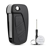 3 Buttons For Ford Ka Key Fob Replacement For Ford KA Key Cover For Ford KA MK2 Key Case Shell with CR2032 Battery