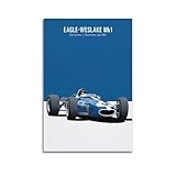 HAYZE Race Car Artwork Poster for EAGLE-WESLAKE Mk1 Sport Car Decorative Canvas Wall & Art Poster Painting 12x18inch(30x45cm)