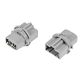 X AUTOHAUX 2pcs Rear Tail Light Brake Lamp Socket Turn Signal Lights Wire Harness Plug Holder 33515S50003 for Honda Accord Civic 98-15 for Honda Fit 09-13 for Acura CL RL TSX T20W W Socket