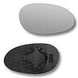 Less4spares Replacement Wing Mirror Glass Right Compatible with Smart City Coupe, Fortwo, Roadster 1998-2007 CLIP-ON Driver Off side Convex