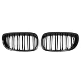 Front Kidney Grille For BMW E46 Coupe Cabrio 325Ci 330Ci LCI 2door 2003-2006 Car Kidney Grill Front Bumper 2 Slat Line Glossy Black Racing Grilles