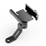 mobile phone holder For Buell 1125R 1125CR XB12R XB12Ss XB12Scg Ulysses XB12XT XB9 Motorcycle Handlebar Mobile Phone Holder GPS Stand Bracket(Mirror type Black)
