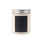 Mini Soy Wax Candle (3 Oz), Long-Llasting Over 2 Months, Non-Toxic, All-Natural, Home Fragrance for Relaxation, Parties & Holiday Gifts White 80g