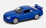 OPO 10 - Welly 3 inches (8 cm) Nissan Skyline GT-R (R34) miniature car
