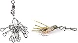 Maxcatch Fly Fishing Twist Clips for Quick Change Flies, Fishing Snap Hooks, 10pcs (Medium (10pc/pack)-15mm)