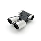 Exhaust Tail Pipe For Porsche 718 for Boxster for Cayman 2016-2020 Stainless Steel Exhaust Tip Muffler Silver Black Tailpipe Car for Pipe(Silver A)