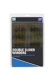 Preston Innovations Double slider winder plus in box 13cm yellow qty 20