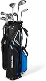 Benross HTX2 Golf Clubs Full Set with Hybrid Stand Bag, Driver, Fairway Wood, Hybrid, Irons 5-SW, Mallet Putter - Graphite & Steel Shafts, All-Weather Grips, Golf Club Sets for Men