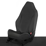 UK Custom Covers To Fit Ford Fiesta ST Recaro MK8 (2018 Onwards) Single Seat Cover Tailored (Black) - SC162BAD2