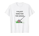Funny vintage lawnmower I'm just hear for the grass T-Shirt