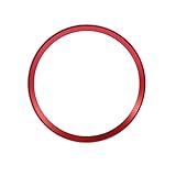 X AUTOHAUX Red Car Steering Wheel Decal Decoration Sticker Cover Trim