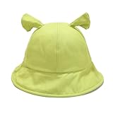 Bucket Hat for Women Men Summer Travel Beach Sun Hats Outdoor Cap Funny Cosplay Hat (Green)