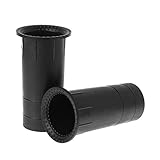 WOWOWO 2PCS Speaker Port Tube Bass Reflex Vent Connector 3-5 inch 35x80mm Subwoofer Woofer Box,Black