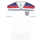 Score Draw England 1982 World Cup Finals Retro Shirt White X-Large Cotton/Polyester