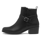 Lilley Womens Black Heeled Ankle Boot - Size 8 UK - Black