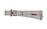Hornby TT8009 TT Gauge Right Hand Point 166mm 15° - Extra Track Pieces for Model Railway Sets, Toy Train Track Pieces, Includes: 1x 631mm Right Hand Point - Hobbies for Men - Scale 1:120