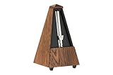 Wittner Metronome Taktell Pyramid Shape System Maelzel Series 800 - Solid wood casing - Without bell - Matte brown oak - Mechanically wound - No batteries required - Made in Germany