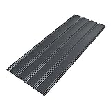 Mondeer 12PCS Roofing Sheets, Metal Corrugated Roofing Sheets 6m², 115 x 45 cm, Galvanised Steel Trapezoidal Grooved Roof for Garage Carport Shed Greenhouse Kennels Panels, Grey
