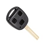 Boxonly Car Replacement Remote Key Fob Case Shell with Uncut Insert for Lexus ES300 ES330 GS300 GS400 GS430 GX470 IS300 LS400 LS430 LX470 RX300 RX330 RX400h SC430 Black 3 Buttons A24C1-4-1