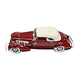 EMRGAZQD Scale Finished Model Car 1:18 For CORD 812 SUPERCHARGED 1937 Classic Car Simulation Alloy Finished Car Model Miniature Diecast Vehicle Miniature Replica Car